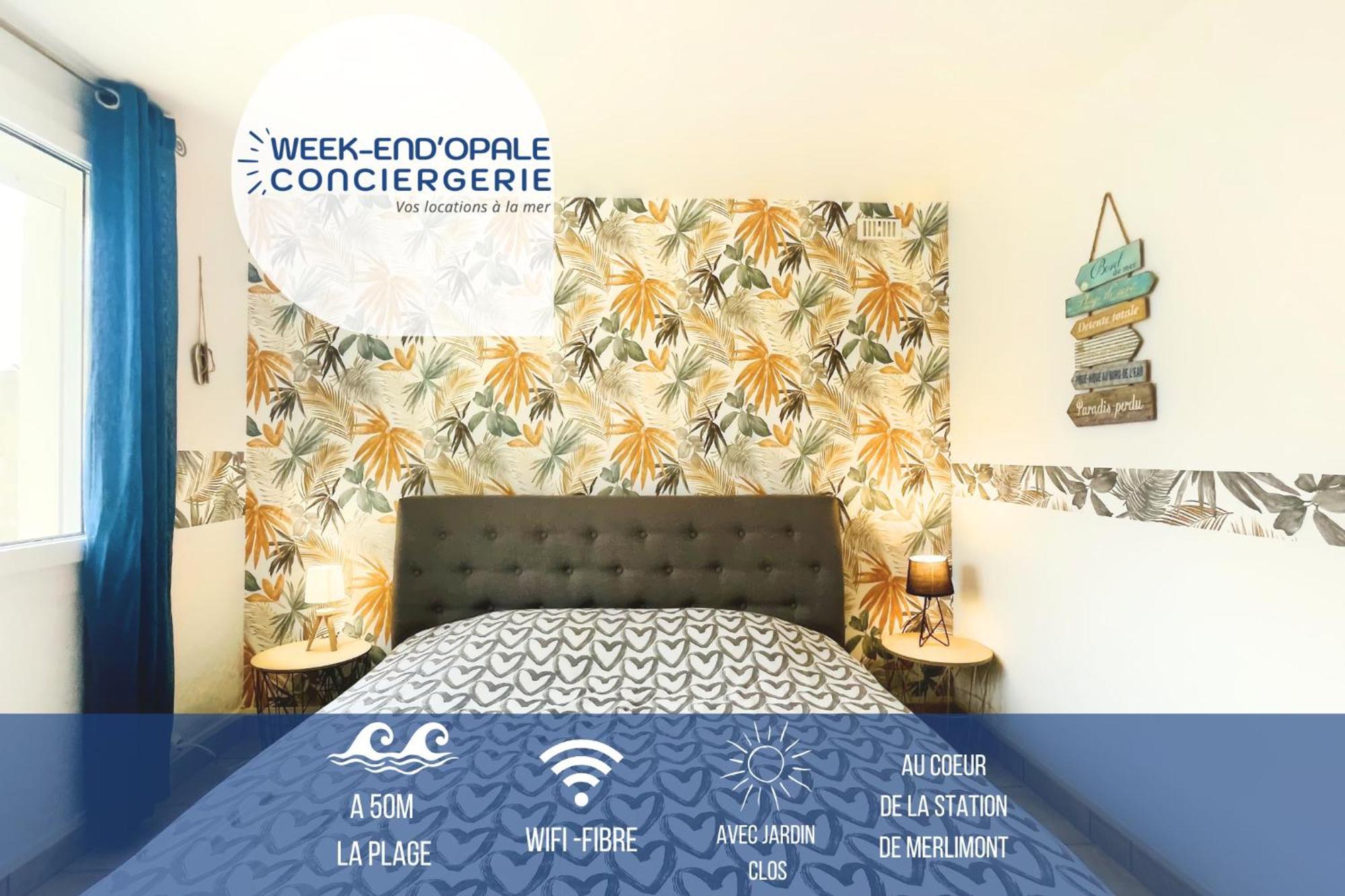 מרלימונט-פלאז' Appartement A Quelques Pas De La Plage Avec Jardin מראה חיצוני תמונה